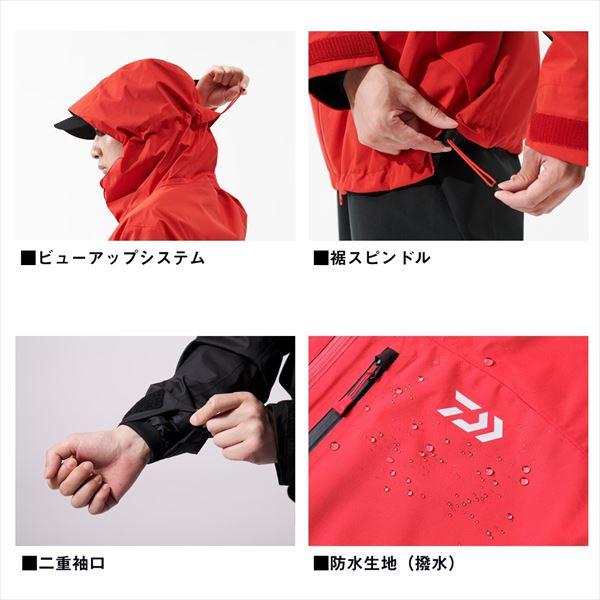 ダイワ レインウェア DR-3625J RAINMAX レインジャケット ブラック WLの画像