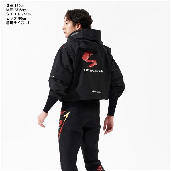 ダイワ レインウェア DR-1425J スペシャル ゴアテックス ベリーショートレインジャケット ブラック XL | DAIWA（釣り） | 05