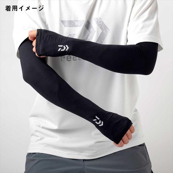 ダイワ ウェア DA-7725 ICEDRY(アイスドライ) アームカバー 指スリット付き ブラック M | DAIWA（釣り） | 02