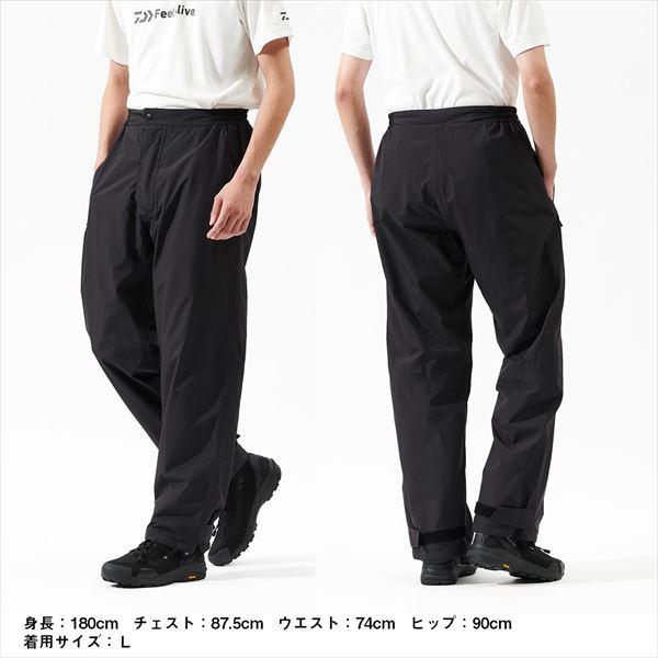 ダイワ レインウェア DR-1925P GORE-TEX バーサタイルレインパンツ ブラック 2XLの画像