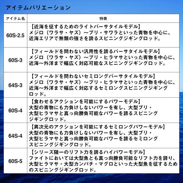 ダイワ オフショアロッド ソルティガ J HIGHRESPONSE 60S-4(スピニング 1ピース) | DAIWA（釣り） | 05