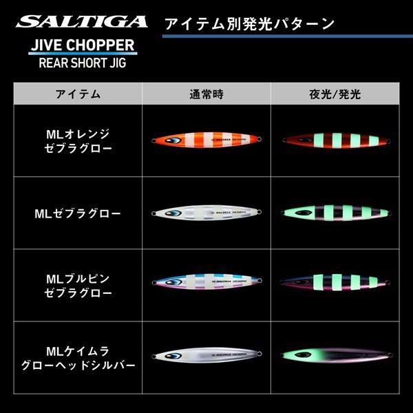 ダイワ メタルジグ ソルティガジャイブチョッパー 130g MLケイムラグローヘッドシルバー | DAIWA（釣り） | 06