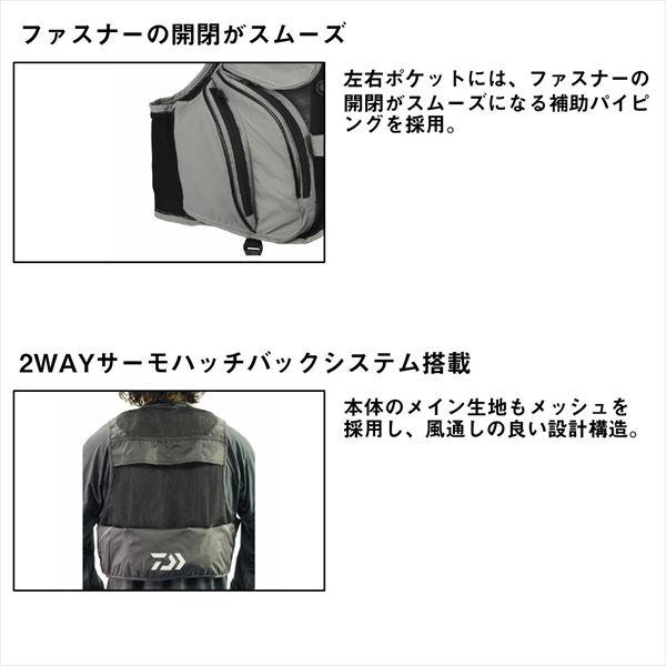 ダイワ ライフジャケット DV-3025F フロートショートフィッシングベスト ブラック M_5
