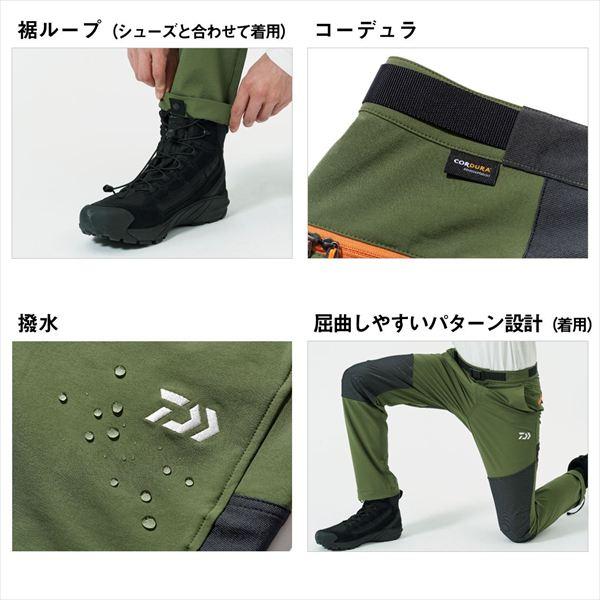 ダイワ ウェア DP-3525 CORDURA ハードブッシュパンツ オリーブグリーン XL_6
