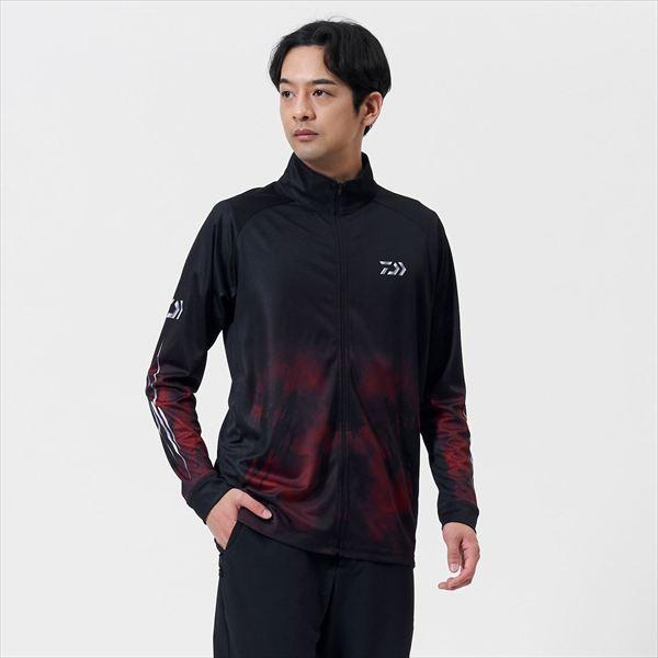 DAIWA エキスパートライトジップシャツ ブラック DAIWA（ダイワ） ウェア DE-7725 エキスパートライトジップシャツ