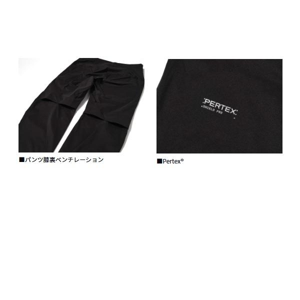 ダイワ レインウェア DR-2226 Pertex クールベントレインスーツ ブラック XL_3