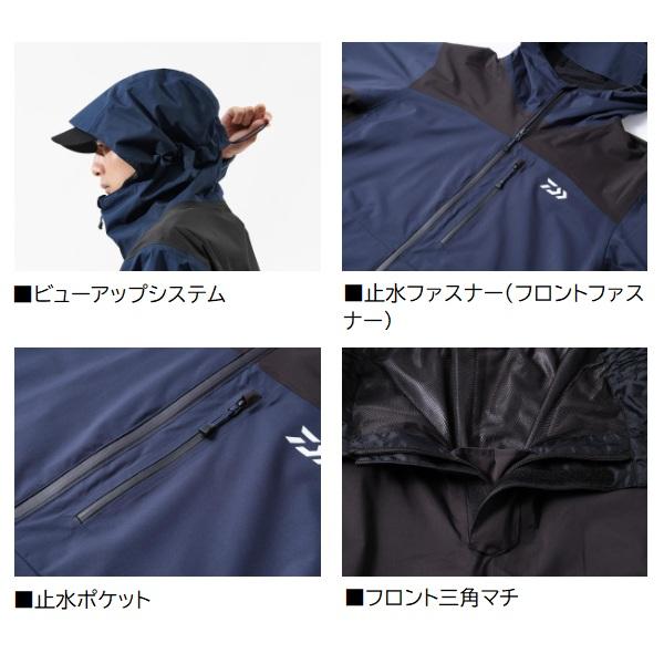 DAIWA（ダイワ） レインウェア DR-3625 RAINMAX レインスーツ ブラック