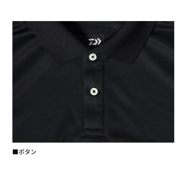 DAIWA（ダイワ） ウェア DE-7925 半袖ポロシャツ ブラックヘイズカモ L