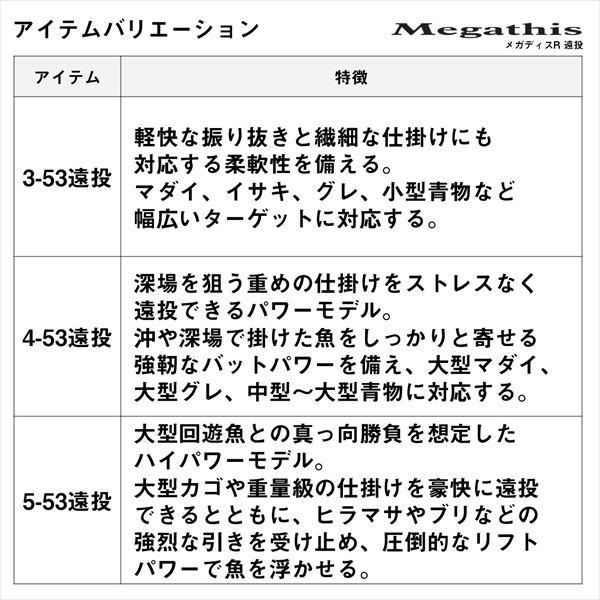 【予約品】 ダイワ 遠投竿 メガディスR 4-53遠投(5ピース) 【10月中旬頃発売予定 ※他商品同時注文不可】 | DAIWA（釣り） | 05