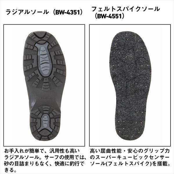 ダイワ ウェーダー BW-4351 ブレスウェーダー(ラジアルソール)  ブラック Mの画像