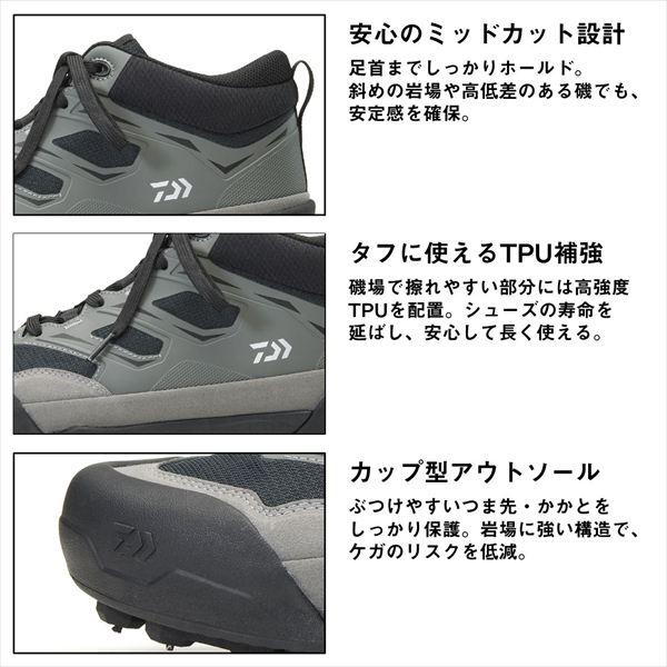 ダイワ DS-2104 (スパイクソール)フィッシングシューズ グレー 27.5_4