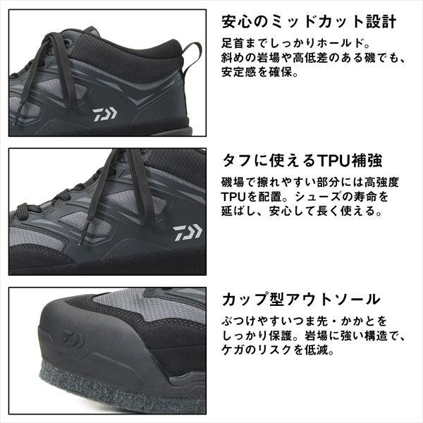 ダイワ DS-2504 (フェルトスパイク)フィッシングシューズ ブラック 27_4