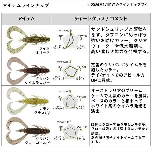 ダイワ ワーム シルバーウルフ アーバンクローラー2.5 グリパングローゴールド | DAIWA（釣り） | 06