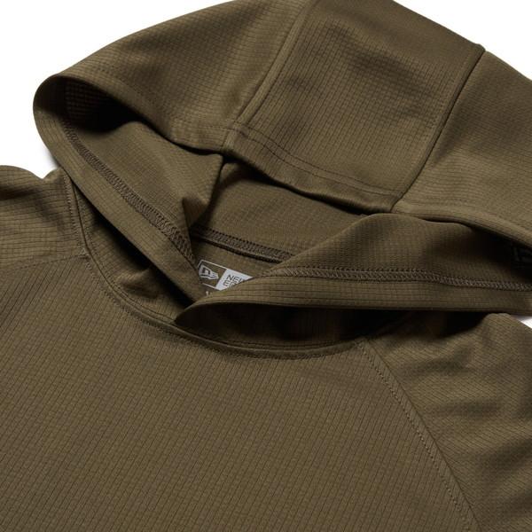 ニューエラジャパン ウェア フィールド テック ワッフル フーディー Angler Collection オリーブ XLの画像