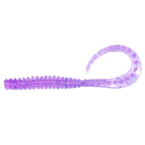 クレイジーオーシャン ワーム 海毛虫カーリーHF 2.8インチ #109 クリアパープルラメ/UV | 