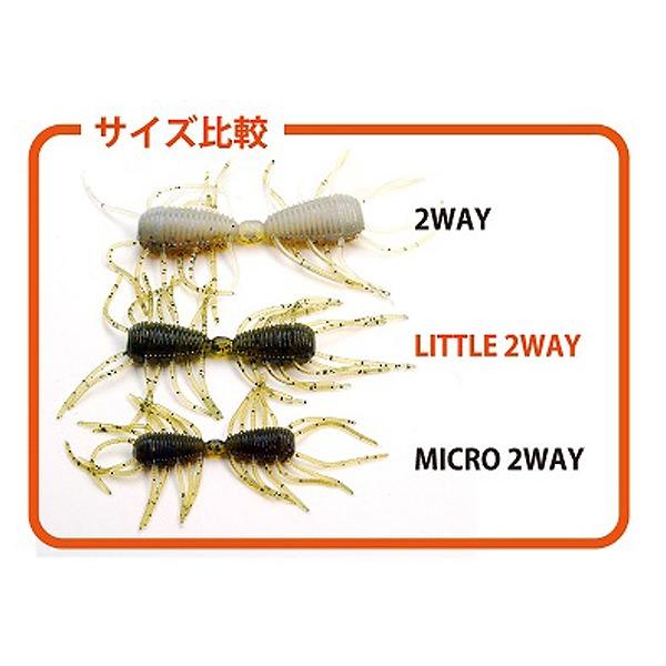 ネコポス対象品】レイドジャパン ワーム リトル2WAY スモーク