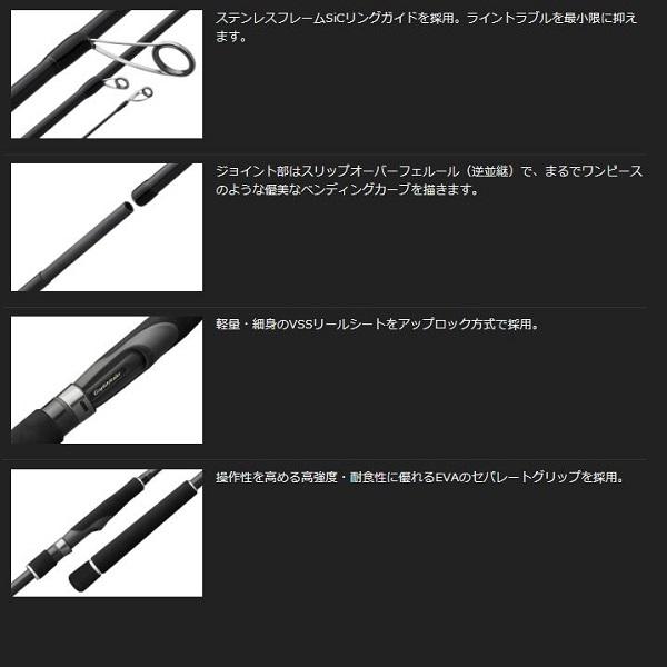 オリムピック（OLYMPIC） シーバスロッド 24アルジェントUX 24GARGUS