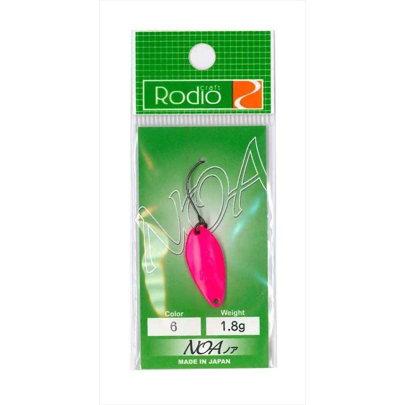 ロデオクラフト プップ ピンクヘッド/ブラックベリー 新品 ネコポス対象品】ロデオクラフト NOA 1.8g #6 蛍光ピンク スプーン