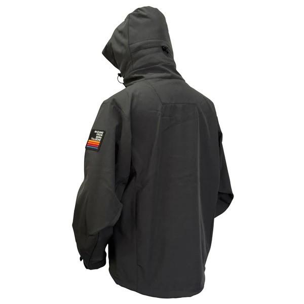 【特価】オレンジブルー 防寒服アウター MZFW-874 mazume ウインドカットジャケット インクブラック Sの画像