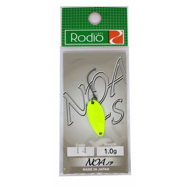 【ネコポス対象品】ロデオクラフト NOA(ノア)-S 1.0g #14 蛍光イエロー スプーン | 