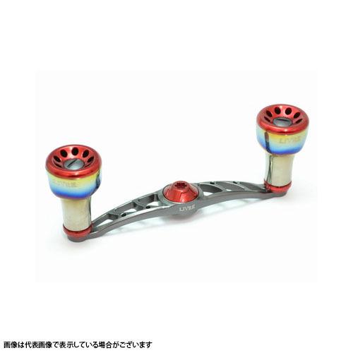 メガテック リブレ LIVRE FullComp CRANK 100(クランク) シマノ 左巻用 (ガンメタP+レッドG) 製品番号 FLSK100-A3-GMR | 