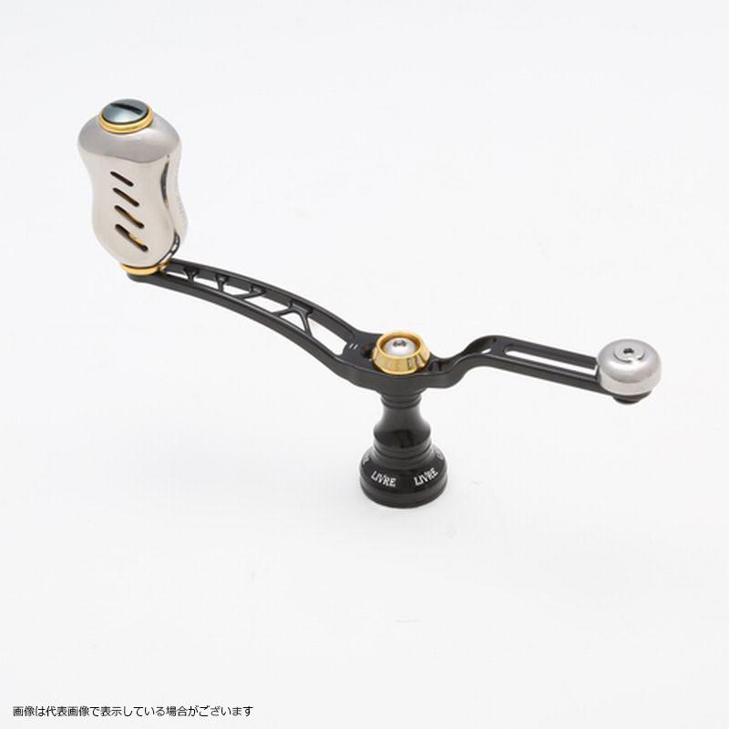 メガテック(LIVRE) ユニオン52-58 Finoノブ ダイワ用 (ブラックP+ゴールドG)