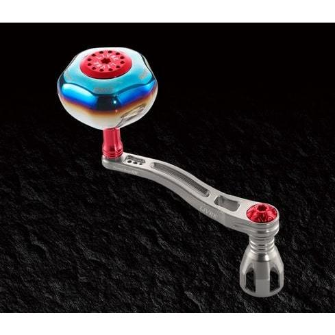 メガテック（ＬＩＶＲＥ） パワーアーム88 ダイワ18000番~20000番用左右共通 (チタンP+レッドG) メガテック（LIVRE） パワーアーム88 ダイワ18000番~20000番用