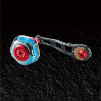 LIVRE リールカスタムパーツ BJ 75-83PT(ビージェイ 75-83PT) シマノ&ダイワ 左巻き   ガンメタP+レッドG メガテック（LIVRE） BJ 75-83PT シマノ&ダイワ左巻き (ガンメタ