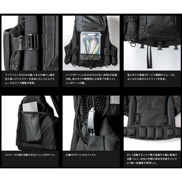 アピア ライフジャケット アングラーズサポートベストVer.4 ブラック&times;ブラック