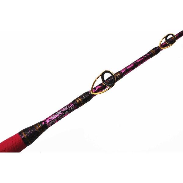 アリゲーター 船イカ竿 ランススプラッシュ 165 黒/ピンクプルトス 両