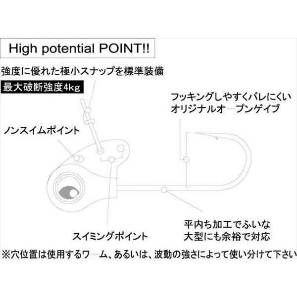 ルーディーズ ジグヘッド メババイブヘッド 2.3g|釣具のキャスティング PayPay店|01