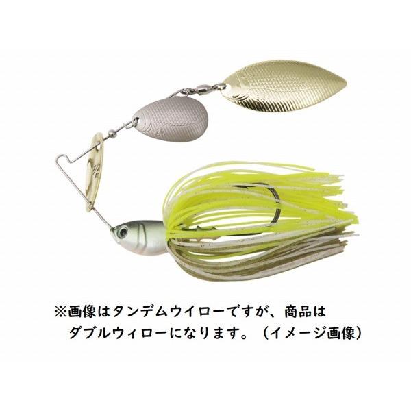 【ネコポス対象品】ボトムアップ ビーブル (Beeble) ダブルウィロー 1/2oz. ホワイトチャート スピナーベイト バズベイト | 