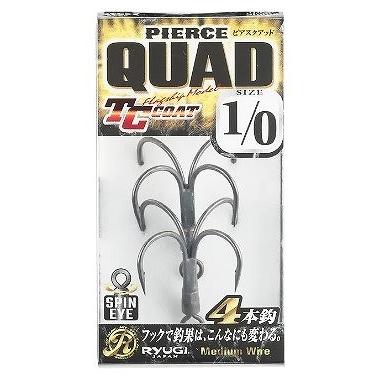 RYUGI リューギ トリプルフック HPQ134 ピアスクアッド 1/0 : 釣具の