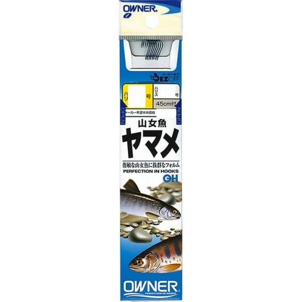 オーナー 山女魚 糸付(45cm) 青 鈎7.5号-ハリス0.6号 針(qh)｜casting