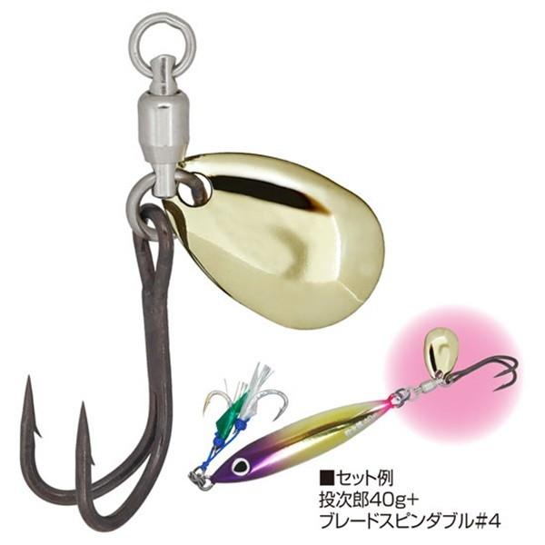 【ネコポス対象品】オーナー・カルティバ ルアーフック BL-02 ブレードスピンダブル #4 #05 ゴールド | C'ultiva | 01