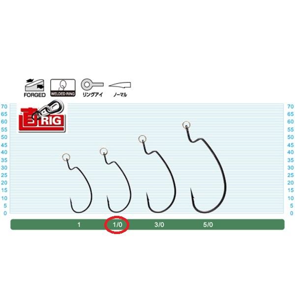 オーナー・カルティバ ワームフック JR-11 直リグ リングドフック 1/0 | C'ultiva | 01