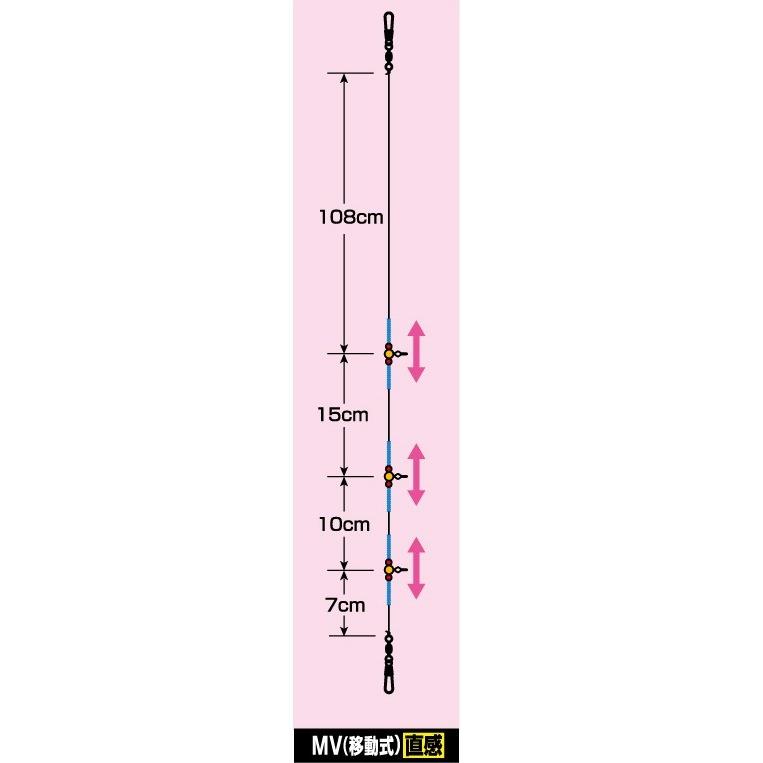 【ネコポス対象品】ダイワ 快適カワハギ幹糸仕掛2 MV直感3本4号 仕掛け | DAIWA（釣り） | 01