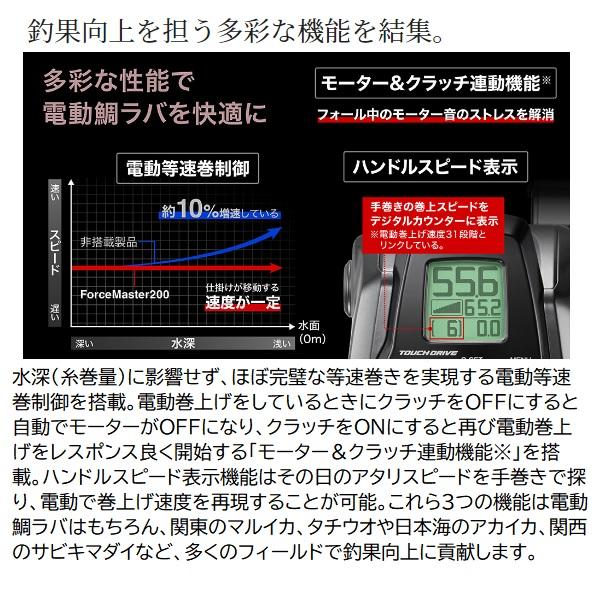 シマノ（SHIMANO） 電動リール 23フォースマスター 200DH : 釣具の