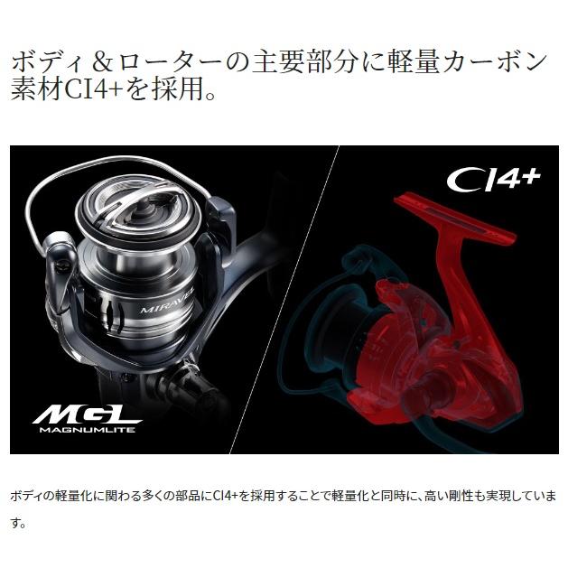 シマノ スピニングリール 22ミラベル 2500Sの画像