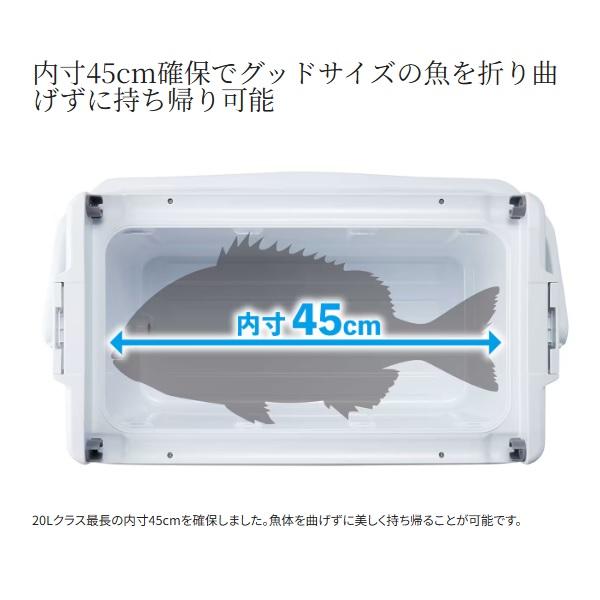 シマノ クーラボックス ユニフリーズ TD 20L パールホワイトの画像