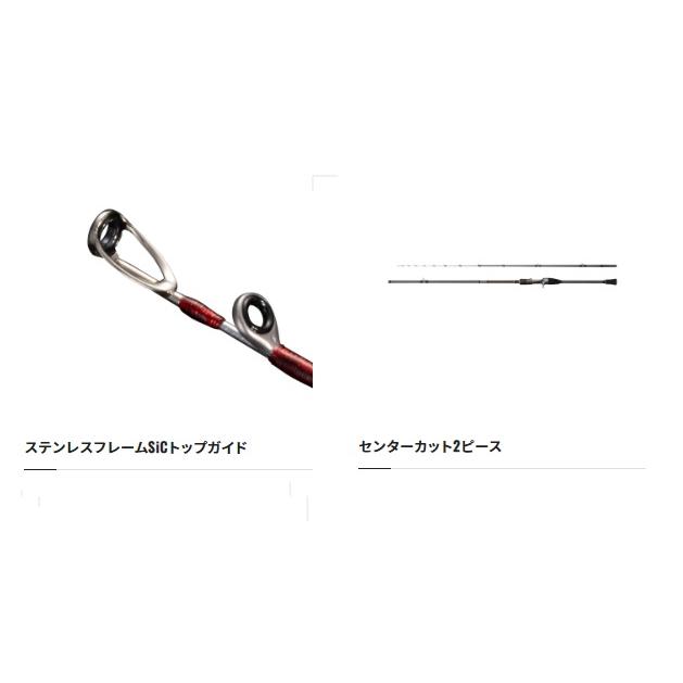 シマノ カワハギ竿 22ベイゲーム カワハギ MH175 (センターカット2ピース)