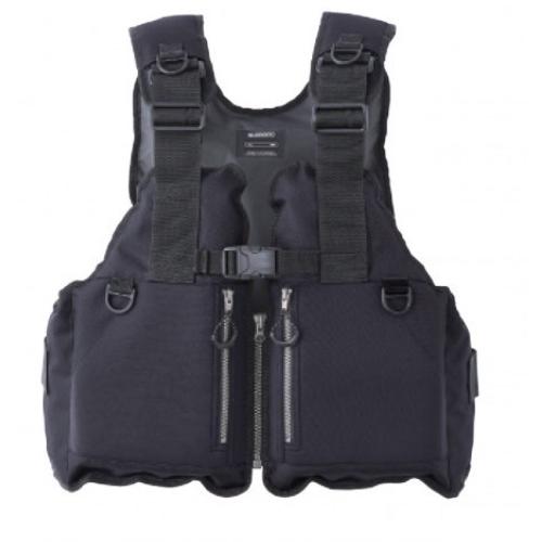 シマノ VF-029U ロックショアベスト ブラック ライフジャケット : 釣具