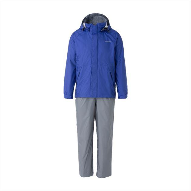 【訳あり】シマノ レインウェア RA-027Q DS ベーシックスーツ ブルー 2XL | シマノ