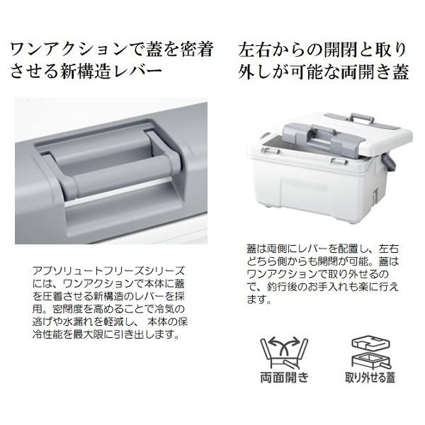 シマノ クーラボックス NB-432W アブソリュートフリーズ ライト 32L グレーの画像