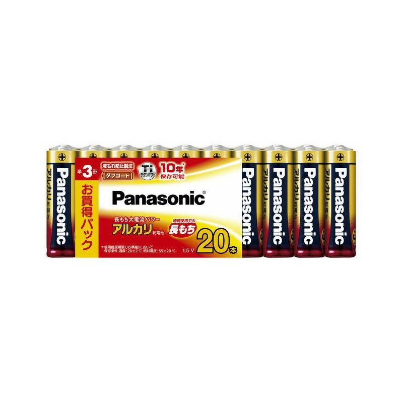 パナソニツク　パナ　ＬＲ６ＸＪ２０ＳＷ　アルカリ乾電池単３形 　２０本パック｜casting