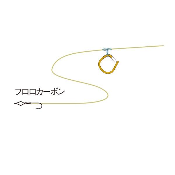 ネコポス対象品】フジノライン 鮎仕掛 AQフロロハナカン仕掛 0.6号