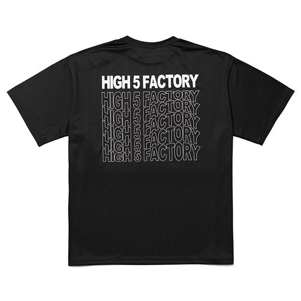 ハイファイブファクトリー コンティニュアス ロゴドライ SS TEE (Continuous Logo Dry SS TEE) ブラック L |  | 02