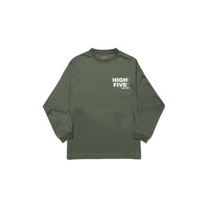 ハイファイブファクトリー コンティニュアス ロゴドライ LS TEE (Continuous Logo Dry LS TEE) オリーブ L | 