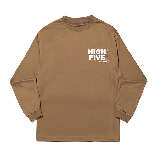 ハイファイブファクトリー コンティニュアス ロゴドライ LS TEE (Continuous Logo Dry LS TEE) オリーブ L |  | 01