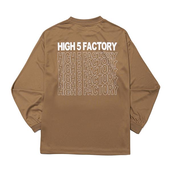ハイファイブファクトリー コンティニュアス ロゴドライ LS TEE (Continuous Logo Dry LS TEE) オリーブ L |  | 04